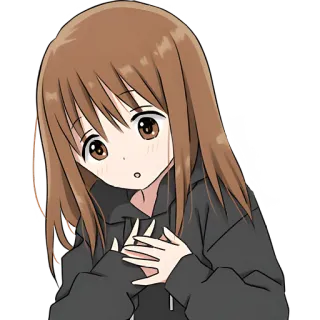 💘 Anime, Garota, Fofa, Desenho animado, Mangá, Ilustração telegram sticker