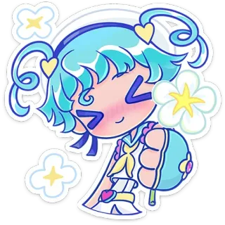 ☺️ Anime, Chibi, Lindo, Chica, Sticker, Dibujos animados, Kawaii telegram sticker