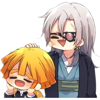💎 Zenitsu Agatsuma Demon Slayer Anime, Demon Slayer, Zenitsu, Kawaii, Carino, Manga telegram sticker