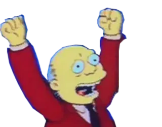 😀 Mr. Burns The Simpsons Mr. Burns, The Simpsons, cartoon character, nuclear, evil telegram sticker