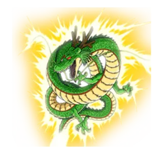 🐉 Shenron Dragon Ball Drago, Anime, Cartone animato, Verde, Creatura mitologica, Shenron, Dragon Ball telegram sticker