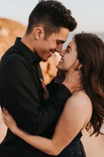💖 pareja, amor, romance, relación, cariño, playa, retrato telegram sticker