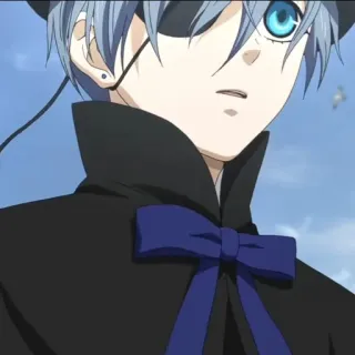 ♥️ Ciel Phantomhive Black Butler anime, manga, character, black butler, ciel phantomhive, eyepatch telegram sticker