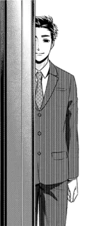 👀 man, suit, tie, business, formal, manga telegram sticker