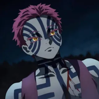 🌀 Akaza Demon Slayer Anime, Demônio, Akaza, Kimetsu no Yaiba telegram sticker