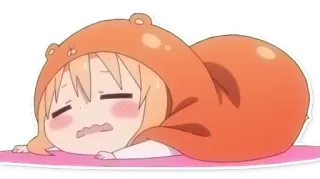 😴 Umaru Doma Himouto! Umaru-chan Аниме, Милый, Умару, Himouto, Каваий, Чиби telegram sticker