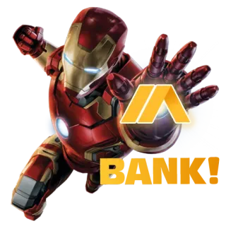 😠 Iron Man POWAA Железный человек, супергерой, комикс, Marvel, Мститель, POWAA telegram sticker