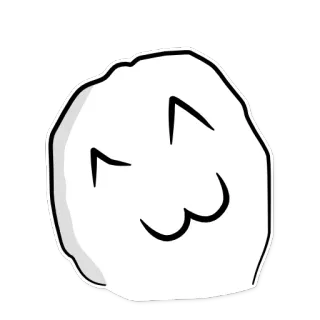 ☺️ sticker, emoticon, blob, cute, cartoon telegram sticker