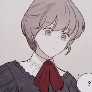 🩺 ? woman, cartoon, anime, girl, portrait, question, thought whatsapp sticker