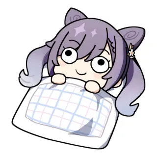 🙂 Keqing Genshin Impact Keqing, Genshin Impact, Anime, Schläfrig, Süß telegram sticker