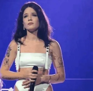 ✨ Halsey piosenkarz, pop, muzyka, artysta, występ telegram sticker