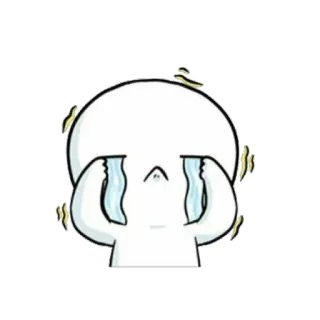 😭 llorando, triste, lágrimas, dibujos animados, emoción telegram sticker