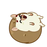 😴 nhím, động vật, dễ thương, ngủ, hoạt hình telegram sticker
