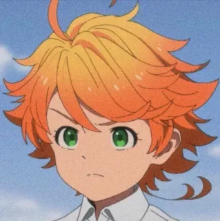 ⛓ Emma The Promised Neverland Anime, Chica, linda, Personaje, Emma, The Promised Neverland, Manga telegram sticker