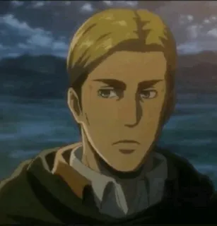 🤫 Erwin Smith Attack on Titan anime, character, Erwin, Attack on Titan, commander telegram sticker