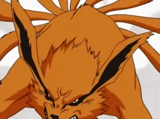 👹 Kurama Naruto Kurama, Lis o dziewięciu ogonach, Naruto, Anime, Manga, Bijuu, Ogoniaste bestie telegram sticker