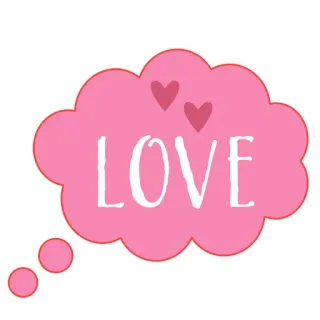 😍 LOVE 愛, ハート, ピンク, バレンタイン, 泡 telegram sticker