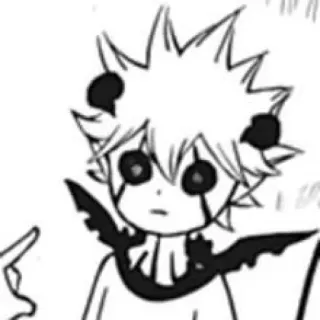 😶 Asta Black Clover Anime, Mangá, Demônio, Black Clover, Asta telegram sticker