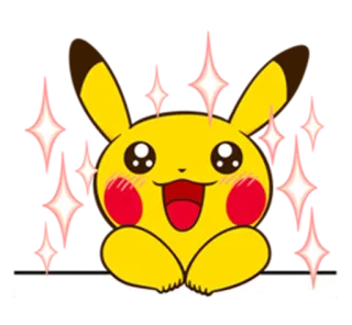 😍 Pikachu Pikachu, Pokémon, kreskówka, słodki, żółty, anime telegram sticker