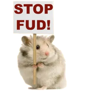 🛑 STOP
FUD! Hamster, FUD, Angst, Unsicherheit, Zweifel, Tier, süß telegram sticker