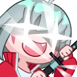 😻 Anime, Katana, Miecz, Chibi, Manga, Postać, Wojownik telegram sticker