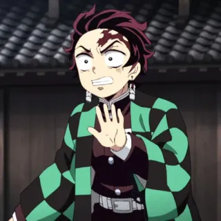 ⚔ Tanjiro Kamado Demon Slayer Anime, Demon Slayer, Tanjiro, Manga, geschokt, bang telegram sticker