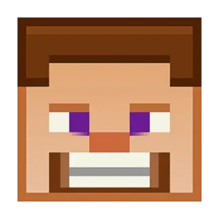 😬 Steve Minecraft Minecraft, Steve, video game, pixelated, game character telegram sticker