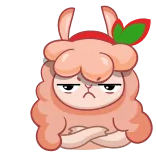 😐 słodkie, kreskówka, zwierzę, wyraz, postać, sztuka cyfrowa telegram sticker
