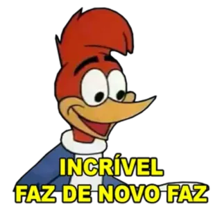 🤓 Woody Woodpecker INCRÍVEL
FAZ DE NOVO FAZ cartoon, woody woodpecker, funny, animated, sticker telegram sticker