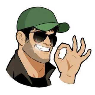 😃 OK ok, gesture, agreement, approval telegram sticker
