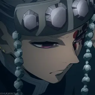 💎 Tengen Uzui Demon Slayer Аниме, Клинок, рассекающий демонов, Тенген Узуй, Столп Звука, Воин, Драгоценности telegram sticker