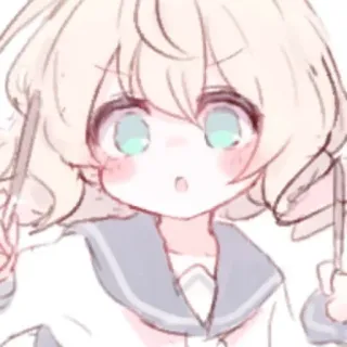 🍨 อนิเมะ, มังงะ, ผู้หญิง, น่ารัก, การ์ตูน telegram sticker