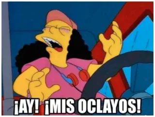 😬 ¡AY! ¡MIS OCLAYOS! simpsons, cartoon, funny, eyes, humor telegram sticker