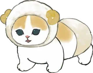 🐏 cat, sheep, animal, cute, kitten, costume telegram sticker