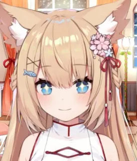 🤩 Anime, Kawaii, Carino, VTuber, Animali Mimi, Arte digitale telegram sticker