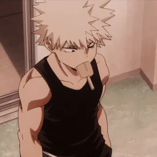 Katsuki bakugou - @lovelyhelpeu telegram stickers