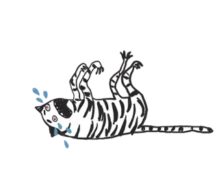 😭 тигр, грустный, плачущий, мультик, животное, наклейка telegram sticker