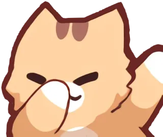 ✌️ gato, dab, lindo, animal, gracioso, meme telegram sticker