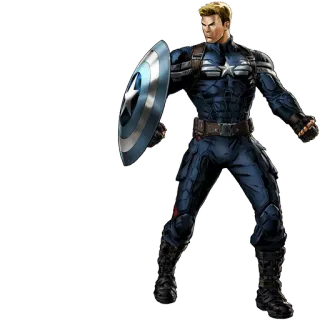👊 Captain America superhero, marvel, comics, Captain America, shield telegram sticker