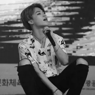 ⌚️ Jimin Jimin, K-Pop, penyanyi, BTS, idola, penampilan telegram sticker