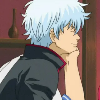 🍡 Sakata Gintoki Gintama Anime, Gintama, Sakata Gintoki, Personnage telegram sticker