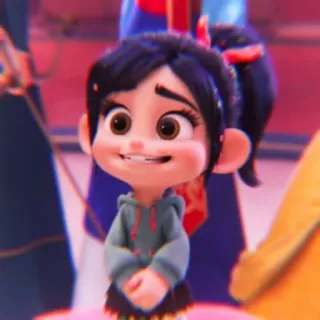 🩰 Vanellope von Schweetz Wreck-It Ralph Vanellope, Disney, Dibujos animados, Ralph el demoledor, Linda, Chica, Animado telegram sticker