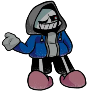 ⬅️ Sans Undertale, skeleton, cartoon, video game, fan art whatsapp sticker
