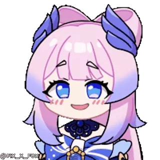😂 Sangonomiya Kokomi Genshin Impact whatsapp sticker