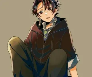 🍃 Tanjiro Kamado Demon Slayer Anime, Manga, Tanjiro, Demon Slayer, Personaje whatsapp sticker