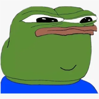 🙂 Pepe the Frog Pepe de Kikker, Meme, Kikker, Internetmeme, Cartoon telegram sticker