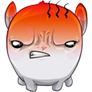 😡 angry, annoyed, cartoon, cute, expression whatsapp sticker