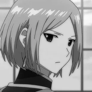 ⚔️ Anime, Dessin animé, Manga, Portrait, Sérieux, Femme, Fille whatsapp sticker