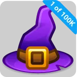🎁 1 of 100K หมวกแม่มด, หมวก, สีม่วง, เวทมนตร์, พ่อมด, ลิมิเต็ดอิดิชั่น telegram sticker