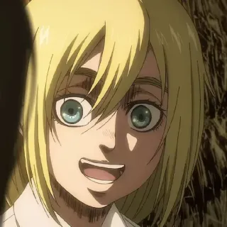 💈 Historia Reiss Attack on Titan Anime, Attack on Titan, Historia Reiss, Loira, Fofa, Mangá telegram sticker